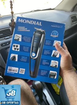 Aparador De Pelos Super Groom 10 Mondial 6W Bivolt BG-03 Real3 Destaca-se Imagem Enviada e Avaliada por Comprador da Caixa do Aparador De Pelos Super Groom 10 Mondial 6W Bivolt BG-03