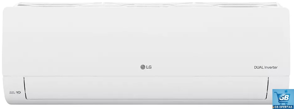 Destaca-se Imagem da Evaporadora do Ar Condicionado Hi Wall LG Dual Inverter Voice 12.000 Btus QeF