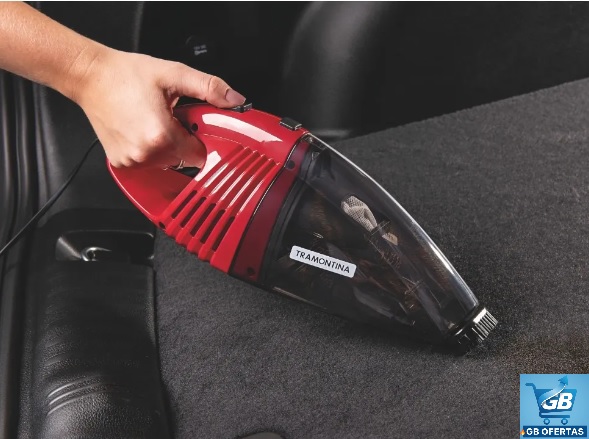 Destaca-se Imagem do Aspirador Portátil Para Carro 12v 60w - Tramontina em Uso
