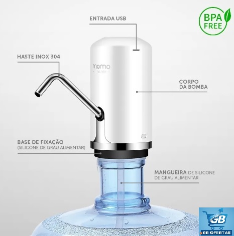 Destaca-se a Bomba Elétrica Para Galão Momo Lifestyle em Detalhes