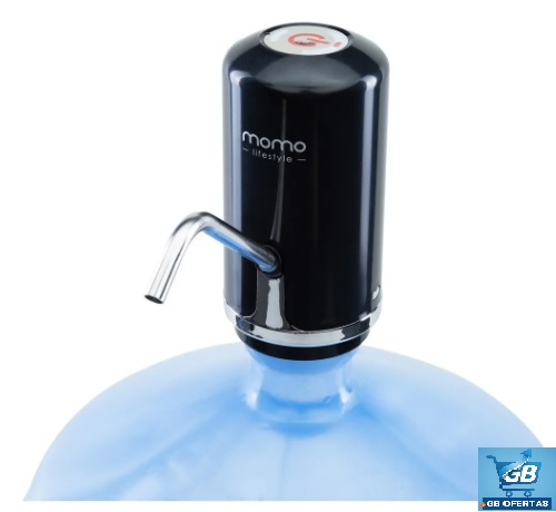 Destaca-se a Bomba Elétrica Para Galão Momo Lifestyle Lateralmente