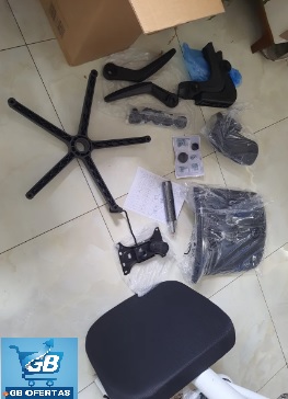 Cadeira De Escritório Home Office Ergonômica Blidshop 120kg desmontada com o manual