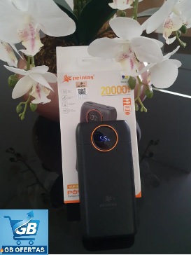 Destaca-se Imagem Enviada por Comprador do Carregador Portátil Power Bank Turbo 20000mah Universal Fora da Caixa