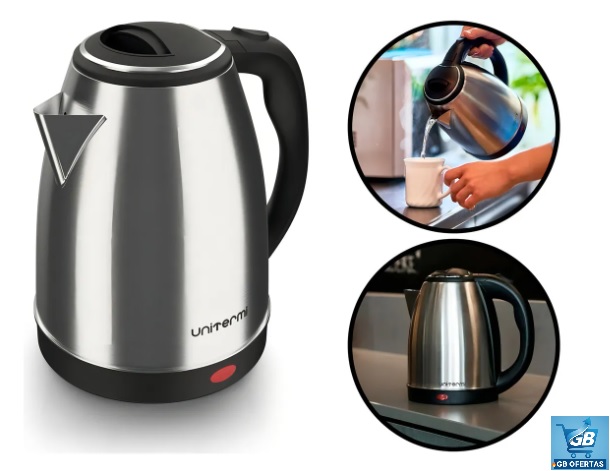 Chaleira Eletrica Atacama 1,8l Prateado Pro1 Destaca-se Imagem da Chaleira Eletrica Atacama 1,8L em 3 Posições