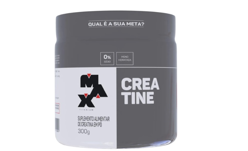 Creatina 300 Gr - Max Titanium Sabor Sem Sabor