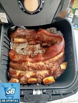 Fritadeira sem óleo air fryer 4L Mondial 1500W AFN-40-BFT Real2 Destaca-se Imagem Enviada e Avaliada por Comprador de Diversos Alimentos Preparados na Fritadeira sem óleo air fryer 4L Mondial 1500W AFN-40-BFT