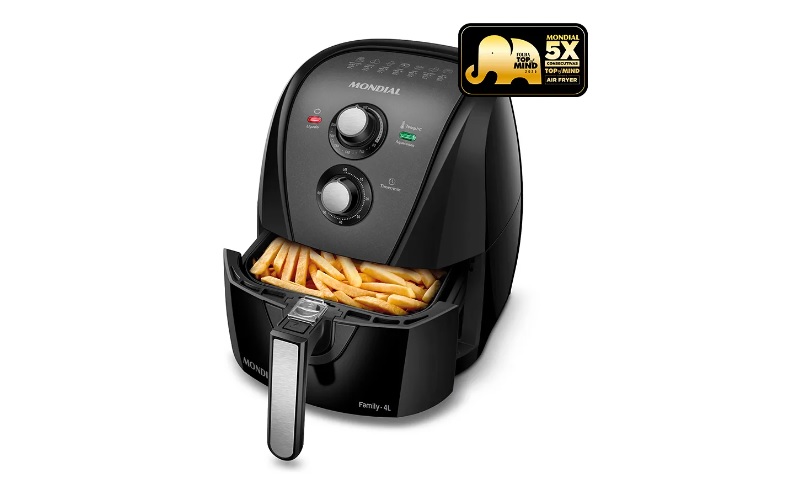 Fritadeira sem óleo air fryer 4L Mondial 1500W AFN-40-BFT