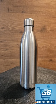 Destaca-se a Garrafa Térmica De Aço Inox 1 Litro Água Gelada 24 Horas Quente 12 Horas