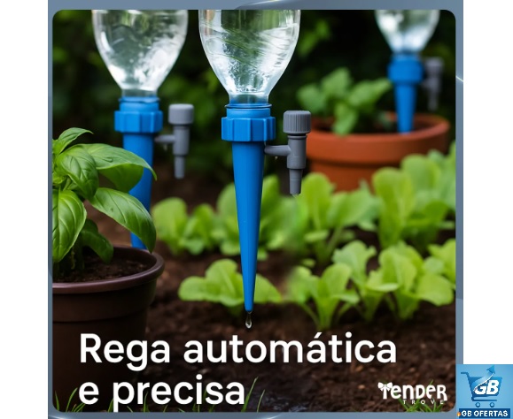 Destaca-se Imagem do Kit 10 Irrigadores Gotejadores Acopláveis