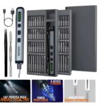 Kit Chave De Precisão Eletrica Fenda Parafusadeira 68 Em 1