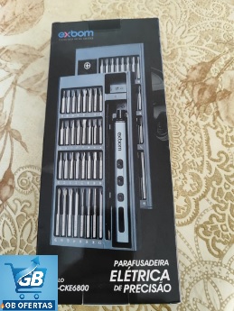 Kit Chave De Precisão Eletrica Fenda Parafusadeira 68 Em 1 Real1 Destaca-se Imagem do Kit Chave De Precisão Eletrica Fenda Parafusadeira 68 Em 1 na Caixa