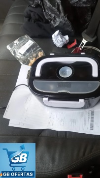 Destaca-se Imagem Enviada pelo Comprador Da Marmita Elétrica Térmica Portátil 1,5l Bivolt Na Mesa