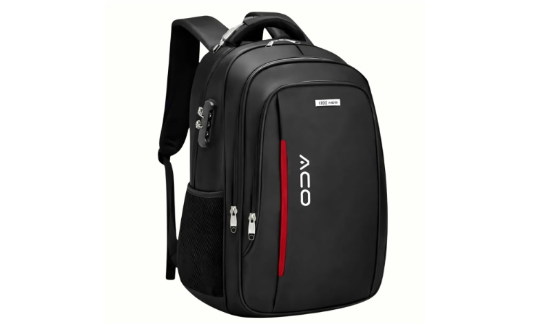 Mochila Masculina Notebook Impermeável Reforçada Escolar Viagem Unissex Cadeado Anti Furto Saida Usb Bagear 35l Cor Preta