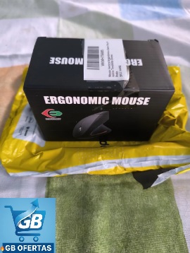 Desta-se Imagem Enviada por Comprador do Mouse Vertical Ergonômico Sem Fio na Caixa