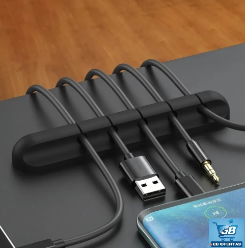 Destaca-se o uso do Organizador De Fios E Cabos Adesivo