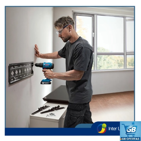 Destaca-se Imagem da Parafusadeira Furadeira De Impacto 18v Gsb 180 Li Bosch em Uso