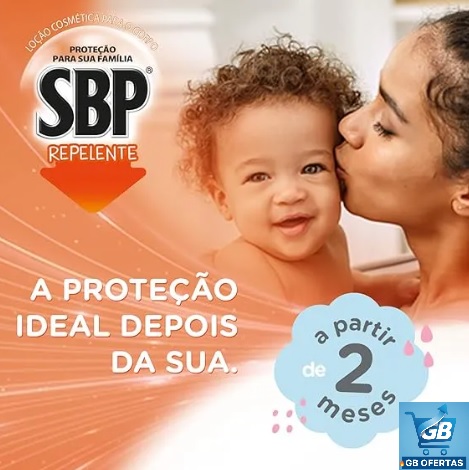 Repelente para Bebê SBP Baby Loção Corporal com Icaridina 100ml Pro1 Destaca-se Imagem da Idade de Uso do Repelente SBP Baby com Icaridina