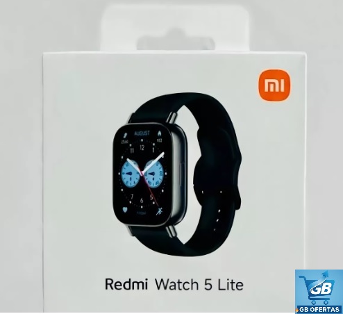Destaca-se Imagem da Caixa do Smartwatch Xiaomi Redmi Watch 5 Lite