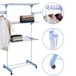 Varal De Chão Grande De Roupas 3 Andares Dobrável