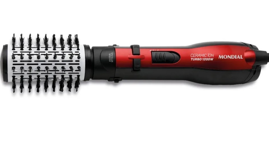 Escova Rotativa Ceramic Íon Turbo, Mondial, 1200W - ER-09