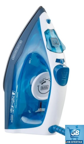 Destaca-se Imagem Ilustrativa do Ferro De Passar Roupa À Seco Ou Vapor Black+Decker Fx2150 Visto de Frente