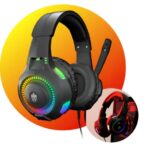 Fone De Ouvido Headset Gamer Rgb Led Pc Computador Video game