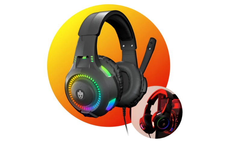 Fone De Ouvido Headset Gamer Rgb Led Pc Computador Video game