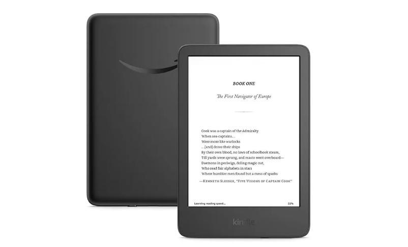 Leitor eletrônico Kindle 11th Gen 2024 16gb preto com tela de 6 polegadas