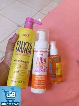 Destaca-se Imagem Enviada e Avaliada por Comprador do Mousse Finalizador Juba Mousse Criador De Cachos 200 ml Widi Care