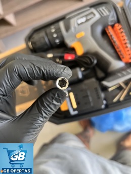 Destaca-se Imagem Enviada e Avaliada Destacando Imã do Alongador da Parafusadeira e Furadeira com Impacto WAP BPFI 12K4 com Led de Iluminação Maleta