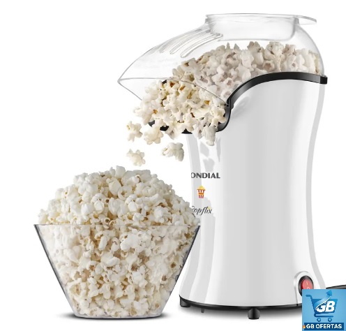 Destaca-se Imagem Ilustrativa da Pipoqueira Elétrica Pp 04 Popflix Branca Mondial