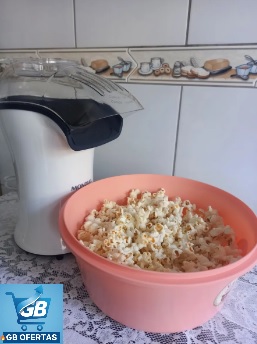 Destaca-se Imagem Enviada e Avaliada por Comprador da Pipoqueira Elétrica Pp 04 Popflix Branca Mondial em Uso