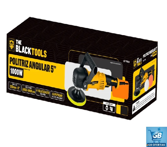 Destaca-se Imagem da Caixa da Politriz Lixadeira Automotiva Angular Profissional 5 1000w
