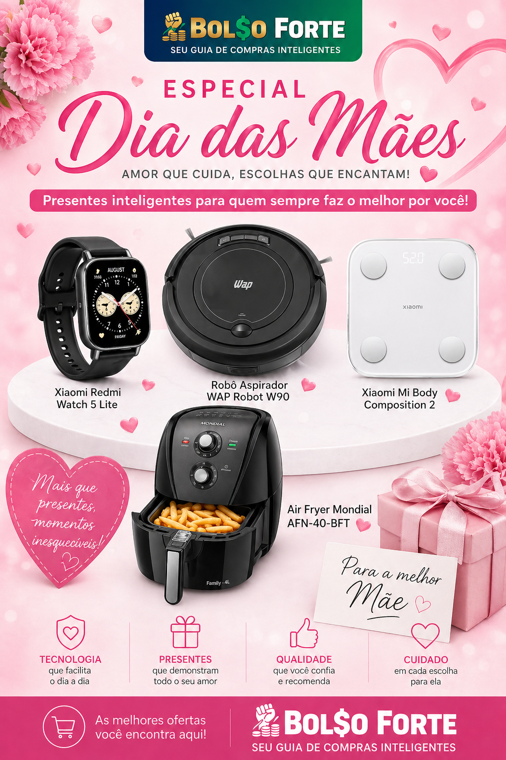 Dias das Mães, momento especial para quem é especial