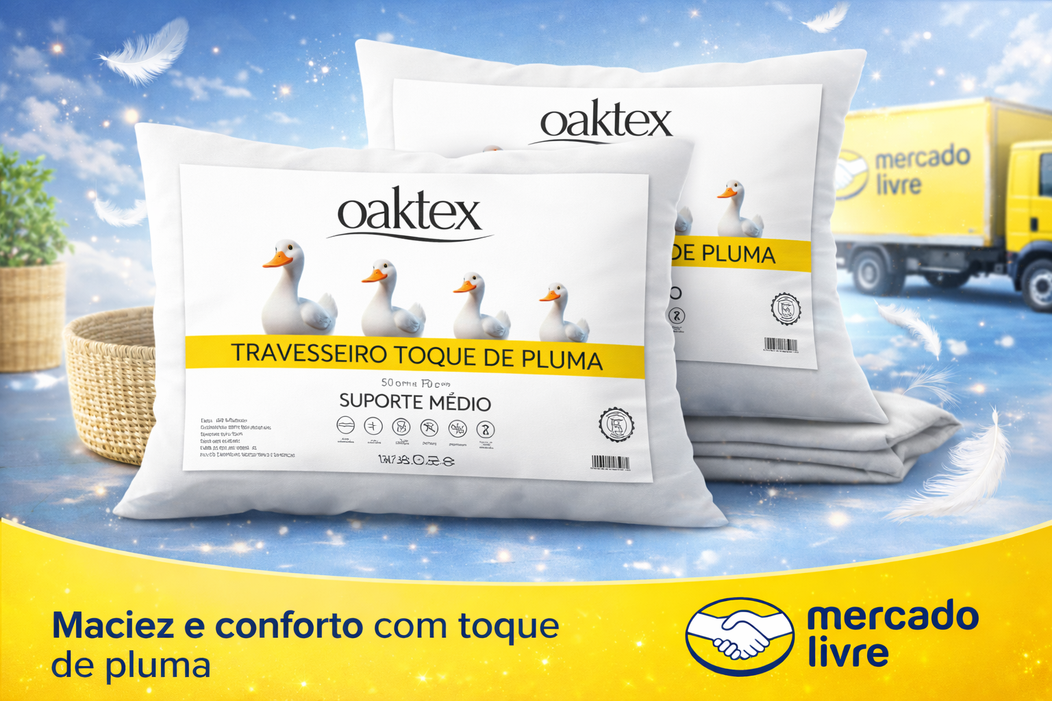 Review: Kit 2 Travesseiros Oaktex Fibra Siliconada Vale a Pena? Análise Completa