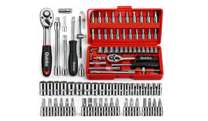 Não compre ferramentas avulsas antes de ver este jogo de 46 peças da Quicko