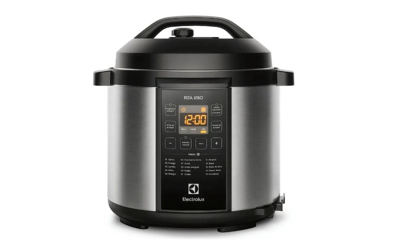Panela de Pressão Elétrica Electrolux por Rita Lobo 6L Preta Experience Digital PCC20