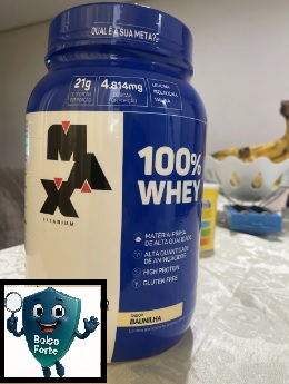 Whey Protein Concentrado Max Titanium 900g Sabor Baunilha Real3 Destaca-se Imagem Enviada e Avaliada por Comprador do Whey Protein Concentrado Max Titanium 900g Sabor Baunilha na Cozinha