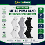 Kit Meias Puma Cano Médio Original: Conforto Duradouro pelo Menor Preço!